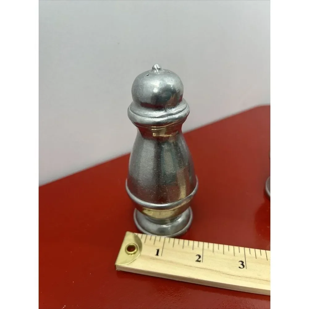 Pewter Salt &‎ Pepper Shakers Vintage